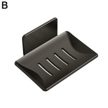 Soap Dish Wall Mounted No-Drill Home Bathroom High-End Water Soap Dish Bathroom Storage Box