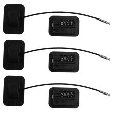 3X Upgraded Password Window Lock Child Safety Lock Baby Protection Children Fridge Lock Door Cabinet Limiter Locks-Black