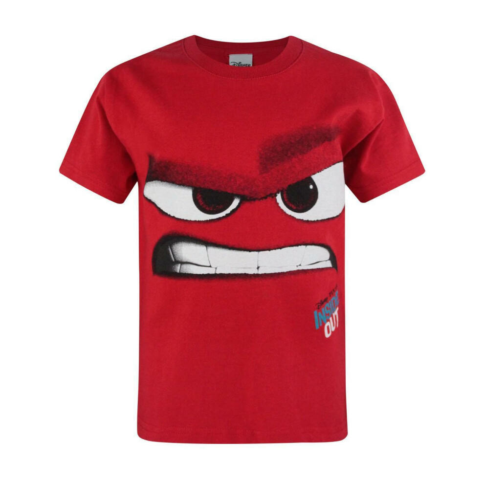 Disney Inside Out Short Sleeved T-Shirt (Boys Red)