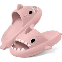 Janaya Fashion Children's shark slippers cute cartoon thick-soled beach swimming pool shoes