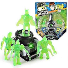 (Black) BEN10 Omnitrix Toy Kids WatchChildren 3D Projector Watch Ben10 Anime Figures Model PVC Toys for Boys Birthday GiftsWhite Remote Control Robots