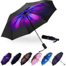 Compact Travel Umbrella,Windproof Waterproof Stick Umbrella Protection Golf Umbrellas