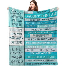 Daughter-in-Law Birthday & Wedding Gift Blanket (60"x80") – Compatible with Mother-in-Law Gifting