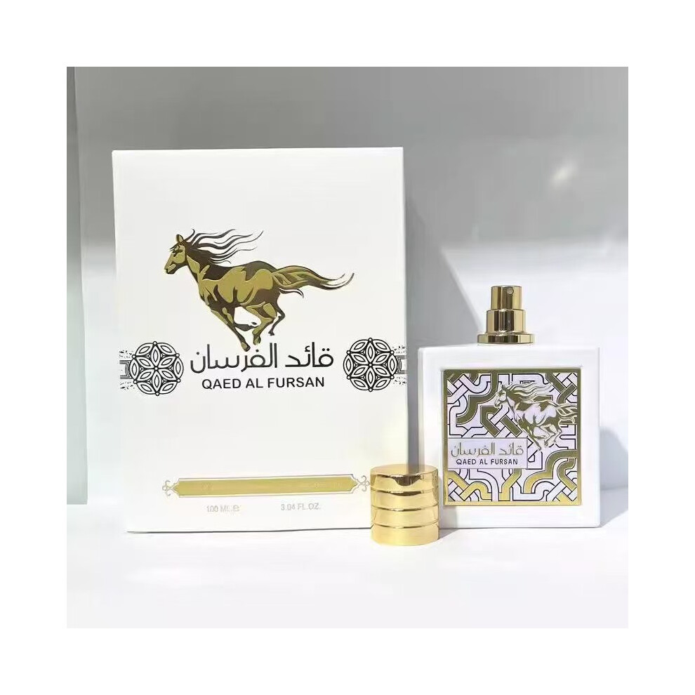 Kouyi White ( Horse) Lattafa Qaed Al Fursan Unisex Edp | Dubai Arabian Oud Perfume, Long Lasting