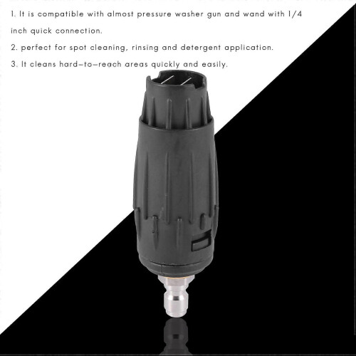 Adjustable Pressure Washer Nozzle Tips, Variable Spray Pattern, 1/4 Inch Quick Connect Plug, 3000 P 1