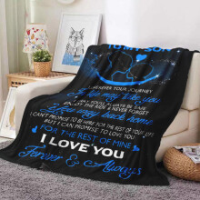 (MT010, 70x100cm) Flannel envelope blanket for son and family, printed blanket, comfortable and soft sofa cover