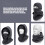 Fashion Balaclava Hat Fleece Pullover Hat for Winter-Light Gray 6