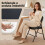 Homcom Sillas Plegable Negro 45 x 46 x 78 cm 3