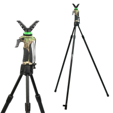 KCT Fiery Deer GEN 3 Shooting Stick Tripod Air Rifle Universal Trigger Gun Rest Mount Stand Adjustable Support for Hunting Camera Telescope Telescopic
