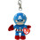 Ty TY Beanie Babies Key Clips Captain America 1