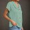 Womens 2025 Summer Linen Shirts Elegant Collared Button-White S 5