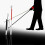 Aluminum Folding Cane 4-Sec Folding Cane with Rolling Tip  compatible with  Blind Walking Stick 2