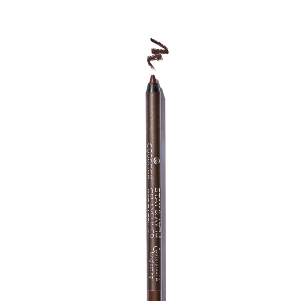 Essence Not,Specified | Stay & Play Gel Eyeliner | Super Soft Gel-Like Texture | Waterproof & Longlasting | Vegan & Cruelty Free (02 But First Espresso)
