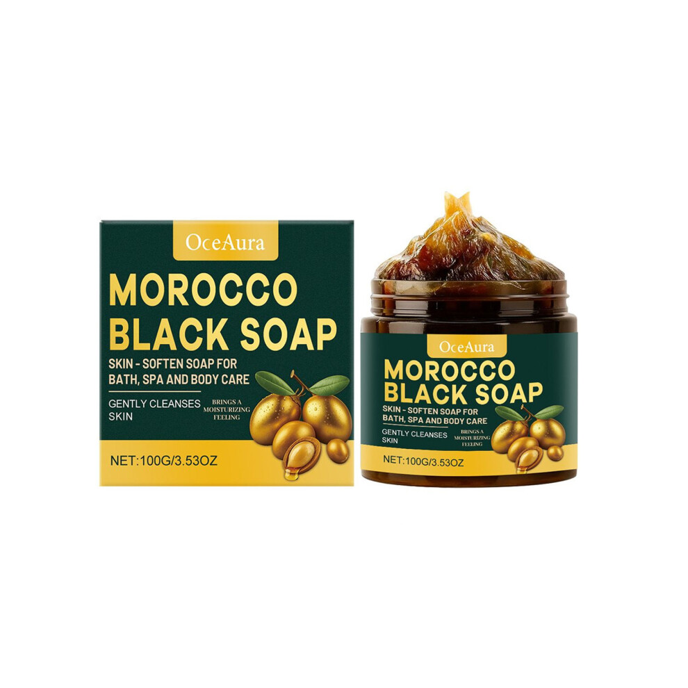 Black Oceaura Bath Cleansing Soap Gentle Cleansing Skin Moisturizing Daily Body Care Bath Soap