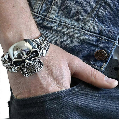Men Stainless Steel Gothic Style Bracelets 1