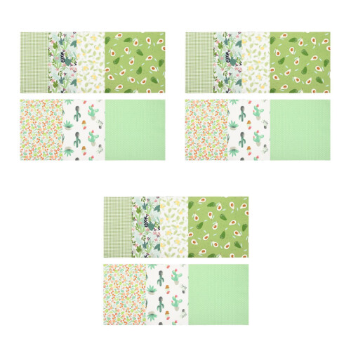 21Stk Patchworkstoff Baumwolle Bunt DIY Handwerk 2