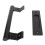 Black Double Sided Barn Door Handle Universal Fit 4