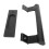Black Double Sided Barn Door Handle Universal Fit 7