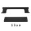 Black Double Sided Barn Door Handle Universal Fit 10