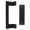 Black Double Sided Barn Door Handle Universal Fit 18
