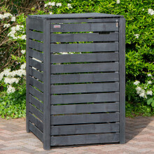 81cm x 1.16m Outdoor Wooden Garden Wheelie Bin Store Storage for 1 Bin in Dark Grey