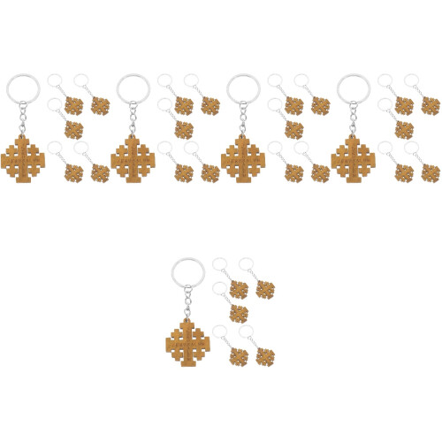 30Stk Goldene Schlüsselanhänger Holz Geschenk 2