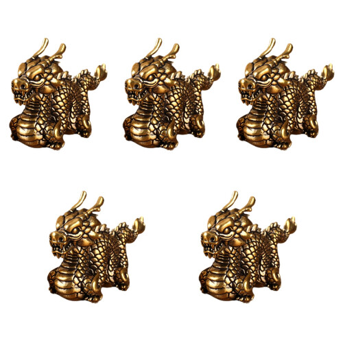 5Stk Messing Ornament Gold Elegant Desktop Zodiac 1