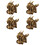 5Stk Messing Ornament Gold Elegant Desktop Zodiac 6