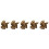 5Stk Messing Ornament Gold Elegant Desktop Zodiac 8