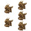 5Stk Messing Ornament Gold Elegant Desktop Zodiac 9