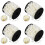 4Rolls Perlengirlande Beige Glänzende ABS Perlen Für Basteln Und 4
