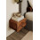 Mid Century Wall Mounted Bedside Table 2 Drawers 5