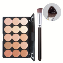 (15 Colors) [Concealer Set] 2pcs Set-Concealer Coverage Under-Eye Circles And Brighten Skin Tone Concealer Palette