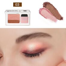 (03) Paleta de sombras de ojos Shimmery de dos tonos, 5-8 tonos versátiles, fácil de mezclar, maquillaje de ojos resistente