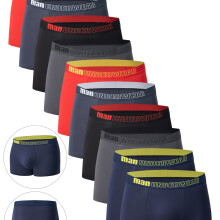 (YZT 10MEN single print, 40-42) 10-Pack Men'S Boxer Briefs | Casual, Breathable, Comfortable, Slight Stretch, Solid Color, Sports Shorts