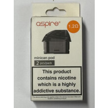 Genuine Aspire Minican Pods x 2 (1.2ohm mesh Coil)