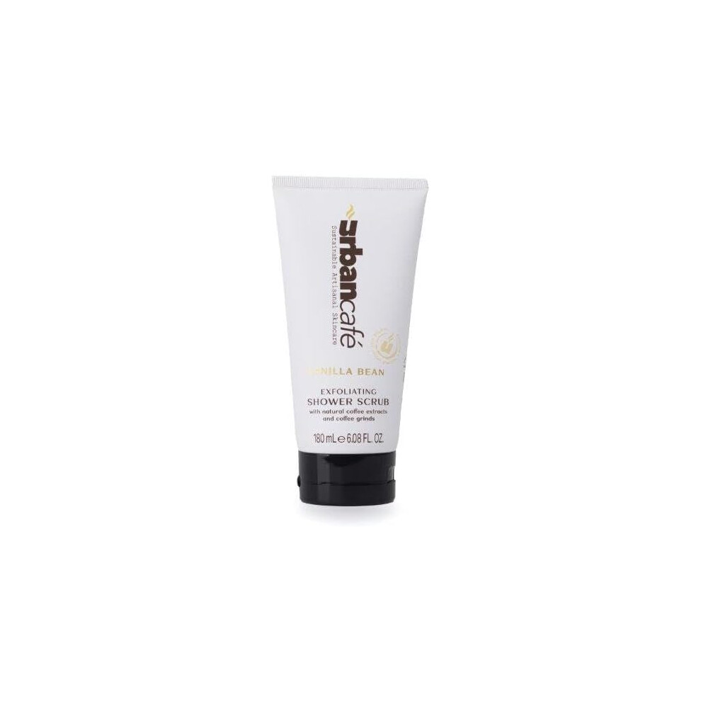 The Somerset Toiletry Company Limited Urban Cafã Shower Body Scrub, Coffee & Sugar Scrub For Smooth, Soft Skin, Hydrating & Energising, Vanilla Bean Scented Exfoliating Scrub 180Ml