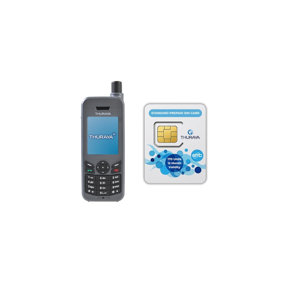 Osat Thuraya Xt-Lite Satellite Phone + 170-Unit Standard Prepaid Sim | 365-Day Validity | Voice & Sms Coverage For Remote & Emergency Communication 731946105725