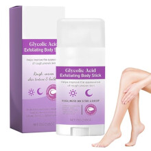 Glycolic Acid Exfoliating Body Stick 75g, Portable Glycolic Acid Stick for Gentle Body Exfoliation, Smooth Rough Skin