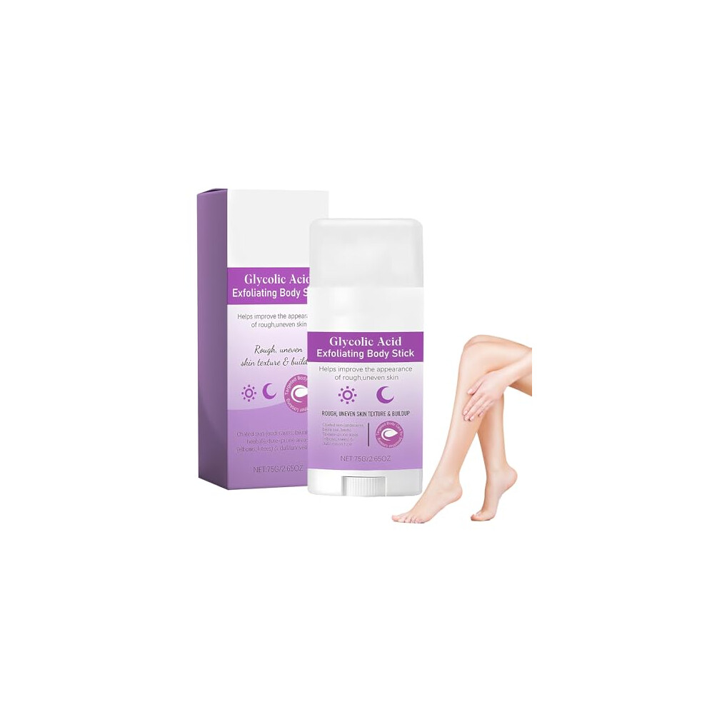 Linxins Glycolic Acid Exfoliating Body Stick 75G, Portable Glycolic Acid Stick For Gentle Body Exfoliation, Smooth Rough Skin
