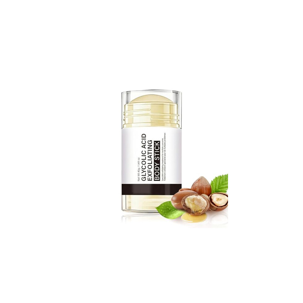 Ninnyi Glycolic Acid Exfoliating Body Stick For Smooth Rough Skin, Face, Body, Easy To Use