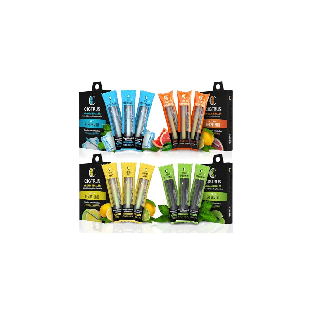 Cigtrus Smokeless Air Inhaler - Tobacco-Free, Nicotine-Free, & Non-Electric | Oral Fixation Relief Aid | Habit Replacing Breathing Stick | (Multi