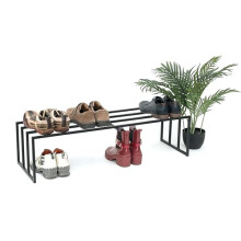 DanDiBo Shoe Rack Metal Black 1 Tier 96551 Shoe Rack Shoe Rack Modern Stable Solid Shoe Cabinet Shelf
