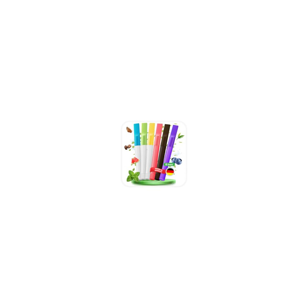 J.fãÂ©E S1.3 6 Pcs Flavoured Air Inhaler Mix-Flavoured Anxiety Relief Habit Replacing Breathing Stick With Stress Relief Rotatable Design