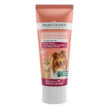Arden Grange Salmon Paste for Dogs & Cats 12 x 75 g - 40% Fresh Salmon Squeezable Treat & Food Topper - Grain Free, Naturally Hypoallergenic, Made in