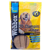 Webbox Prime 20 Chomping Chews with Chicken 200g (Pack of 12 x 20pk)