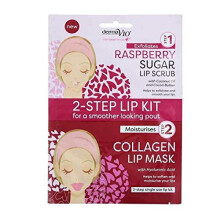 derma V10 2-Step Lip Kit - Step 1 Exfoliates - Step 2 Moisturises