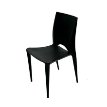 BE Furniture Black Plastic Stacking Chairs, Black Plastic Chair, Catering Chair, Cafe Chairs, Commercial Grade