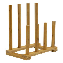 Woodside Bamboo Wellington Boot Rack/Walking Boot Storage Stand, Indoor & Outdoor, Holds 4 Pairs of Wellies