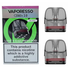 Vaporesso Luxe-X Replacement Pod - 2 Pack - for Vaporesso Luxe-X Vape Kit - No Nicotine (0.4 ohm)